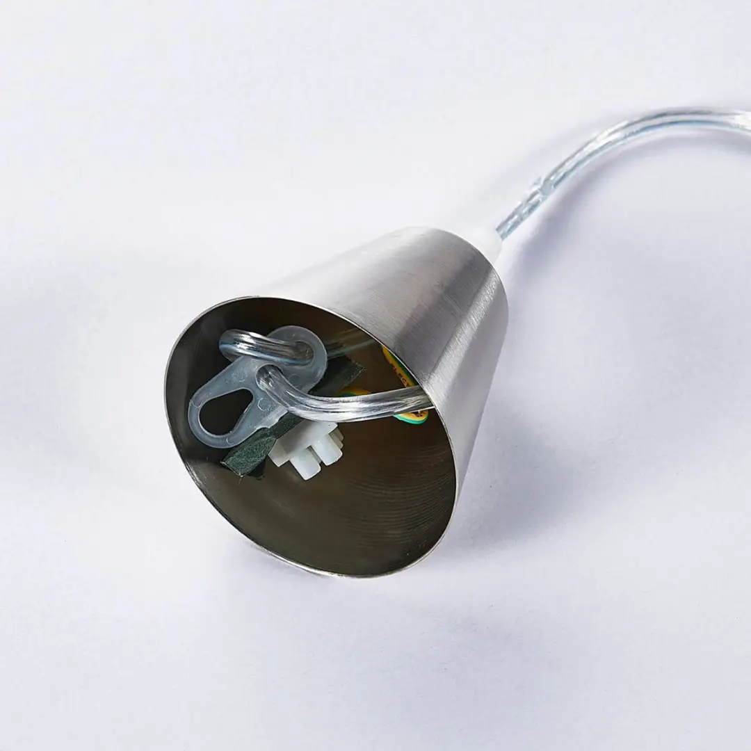 Lindby Marike+ Hanglamp E27 - 1 Lichtpunt - Wit/Nikkel