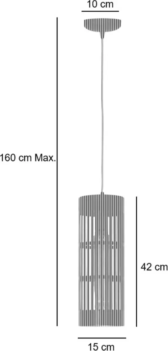 Freelight Scarico Hanglamp Ø15cm - Zwart & Goud