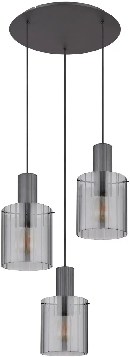 Globo Tulivar Hanglamp - 3 Lichtpunten - Ø48cm - Zwart