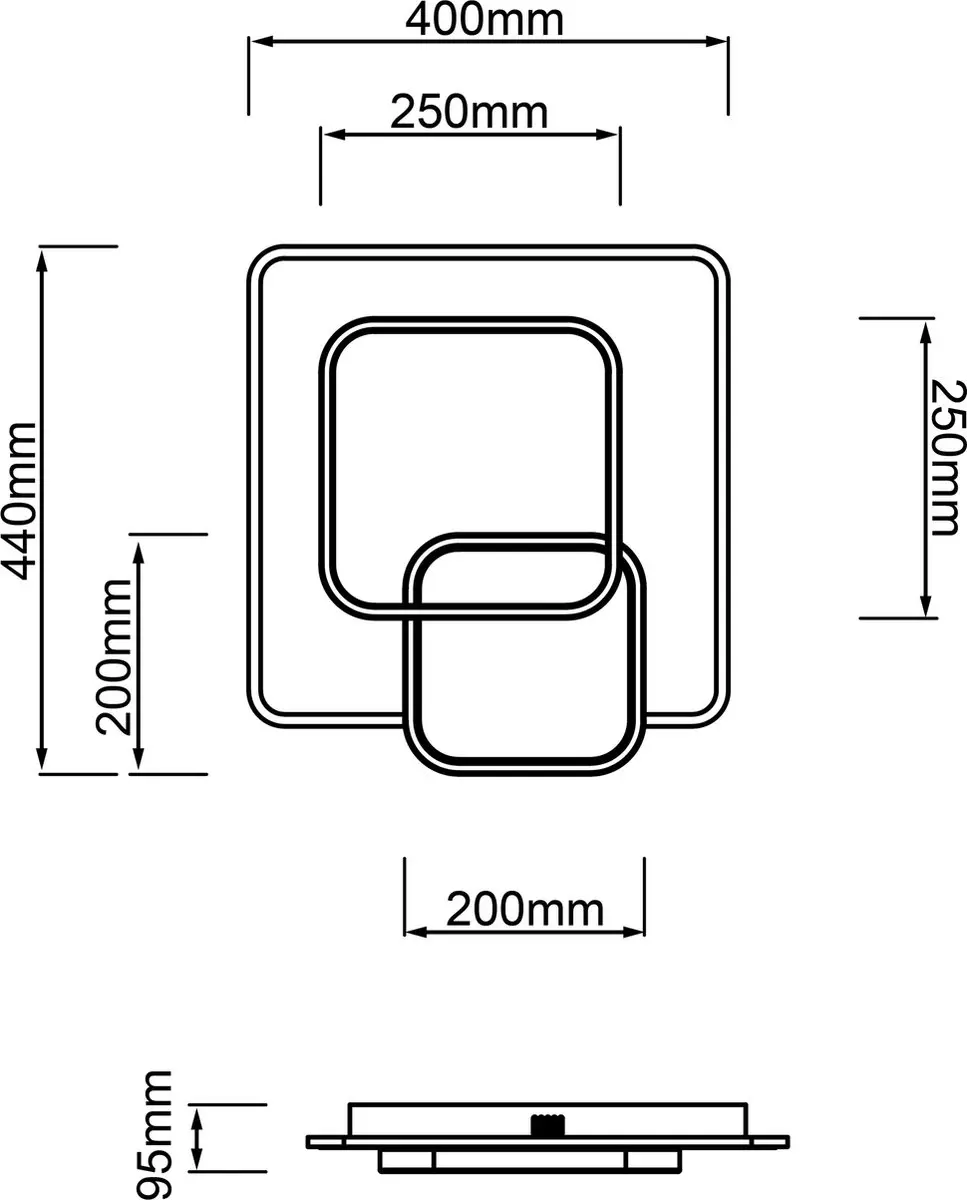 Brilliant Rezia Plafondlamp G99387/75 - 34W Wit