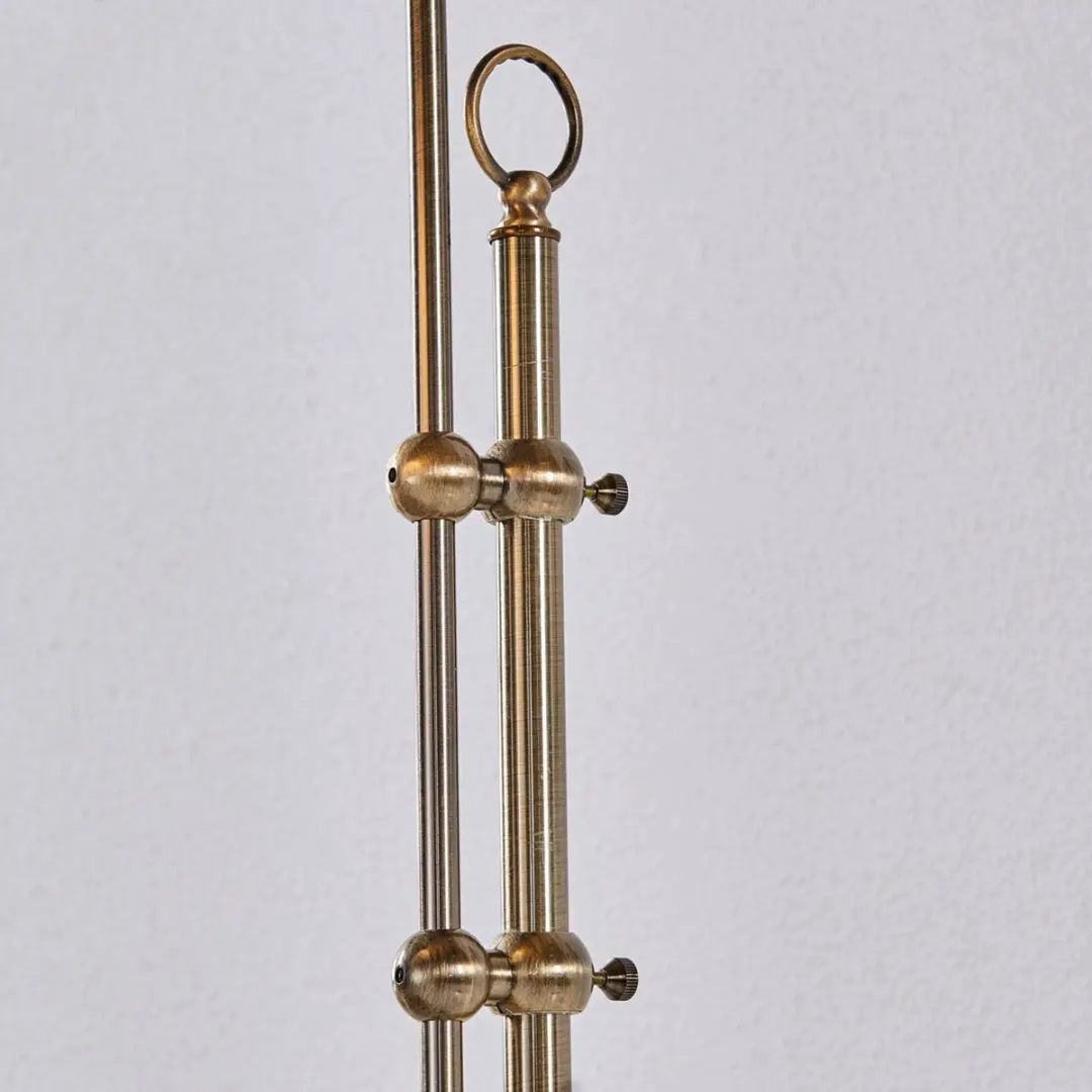 Lindby Vloerlamp 1 Licht - 170cm - Opaalwit Glanzend/Metalen