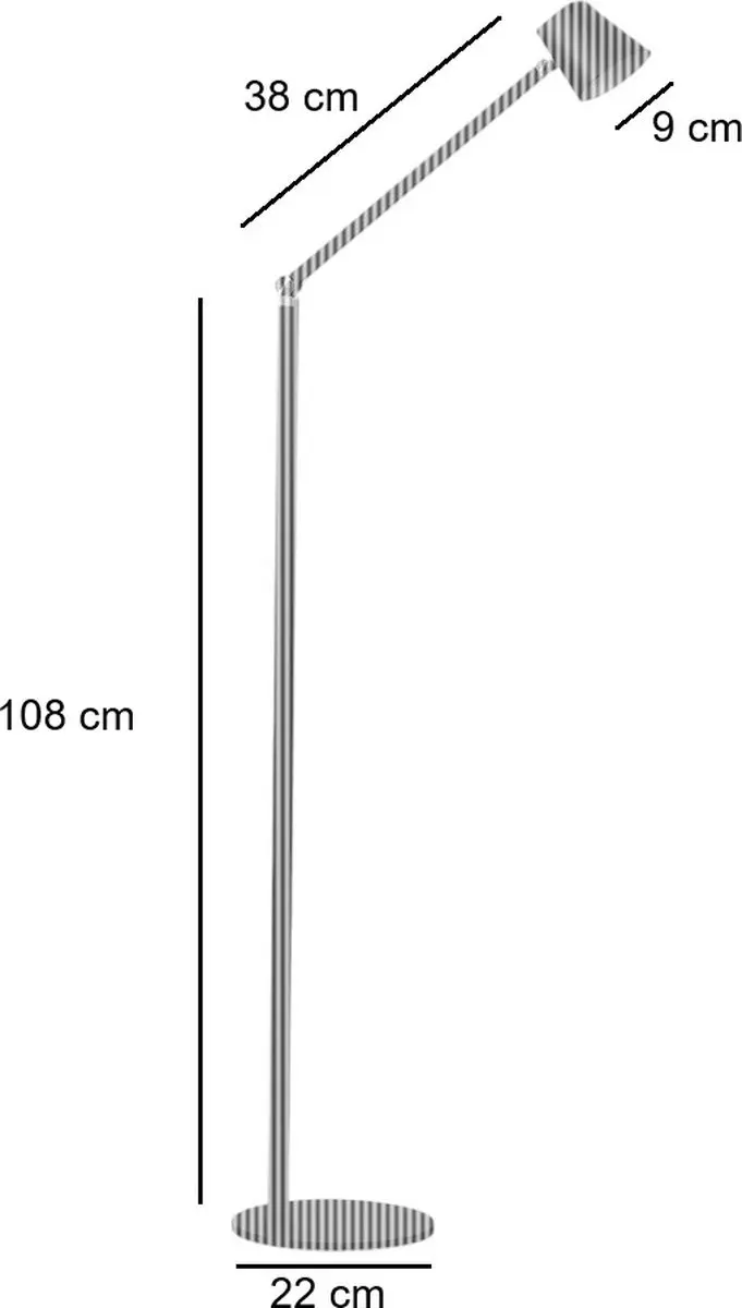 Freelight Triëste Vloerlamp 5W - Zilver