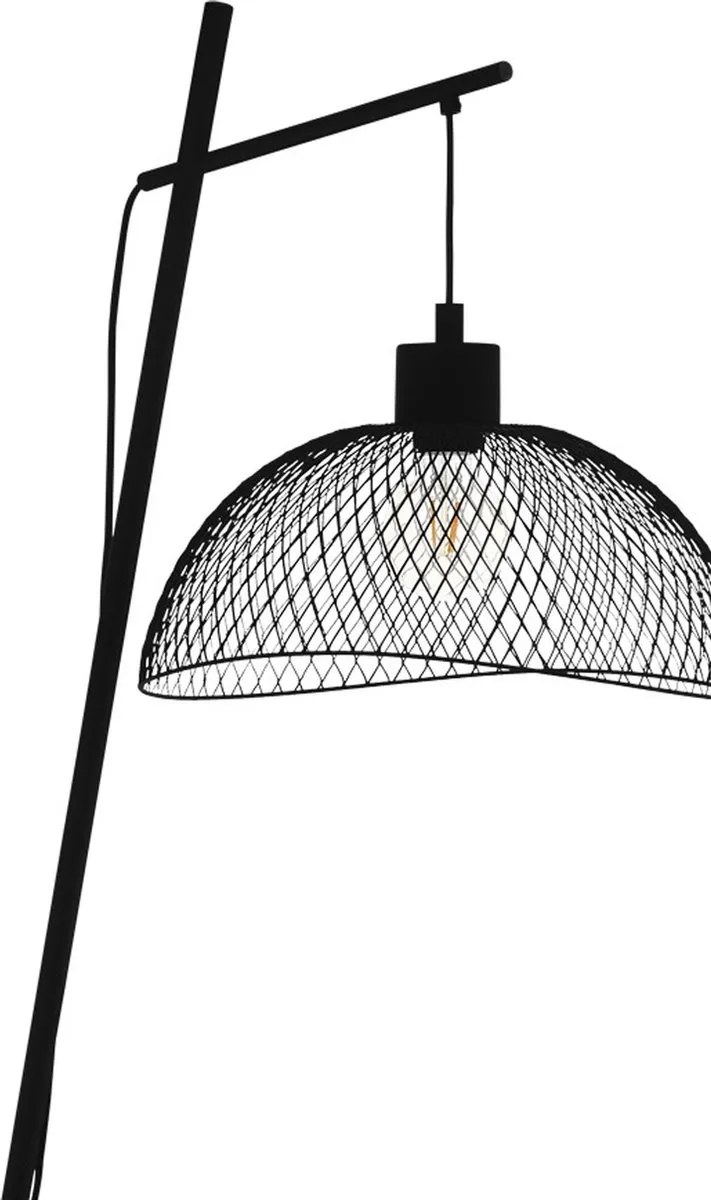 Eglo Pompeya Vloerlamp E27 - 191 cm - Zwart
