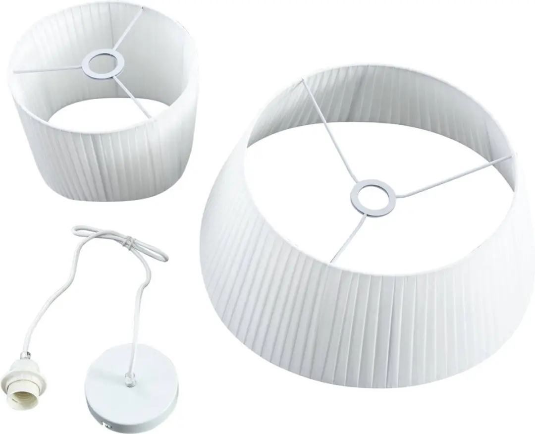 Lindby Hanglamp 1 Licht E27 - Wit