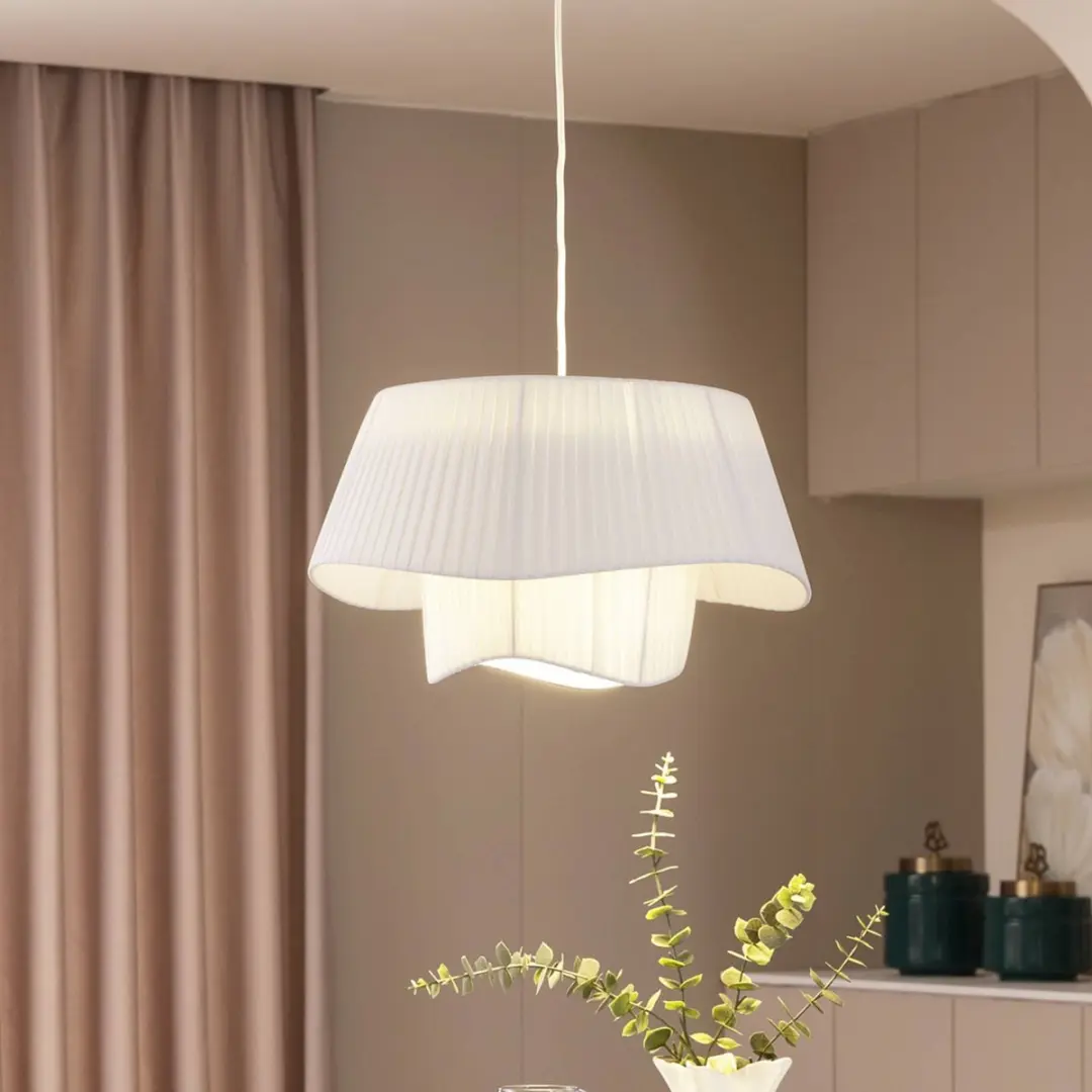 Lindby Hanglamp 1 Licht E27 - Wit