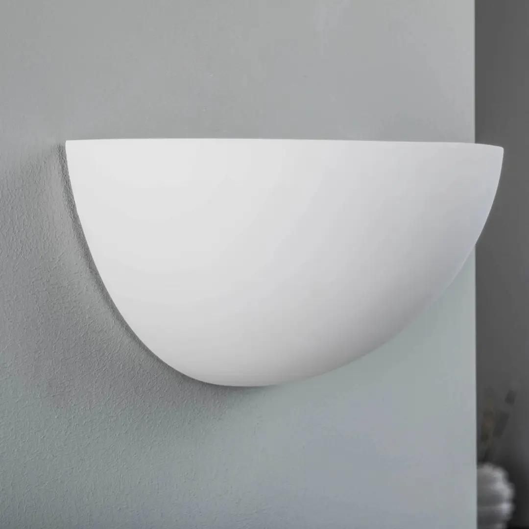 Lindby Wandlamp 1 Licht Gips Metaal E14 Wit