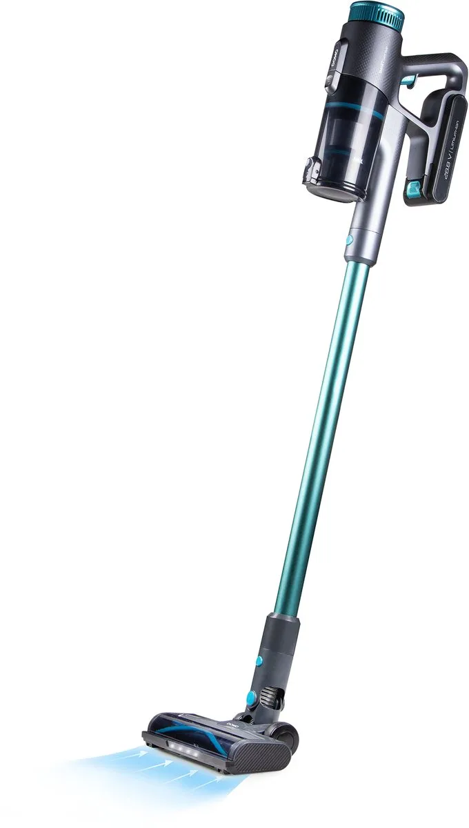 DOMO DO252SV Steelstofzuiger SmartSense - Stofzuiger Zonder Zak Draadloos - Kruimelzuiger - BLDC motor - 30kPa Power