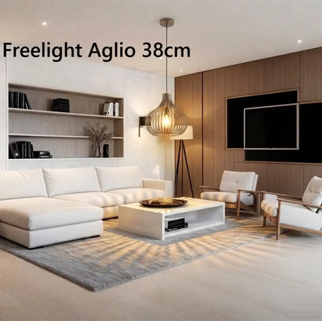 Freelight Hanglamp Aglio Brons-Goud Ø 38cm