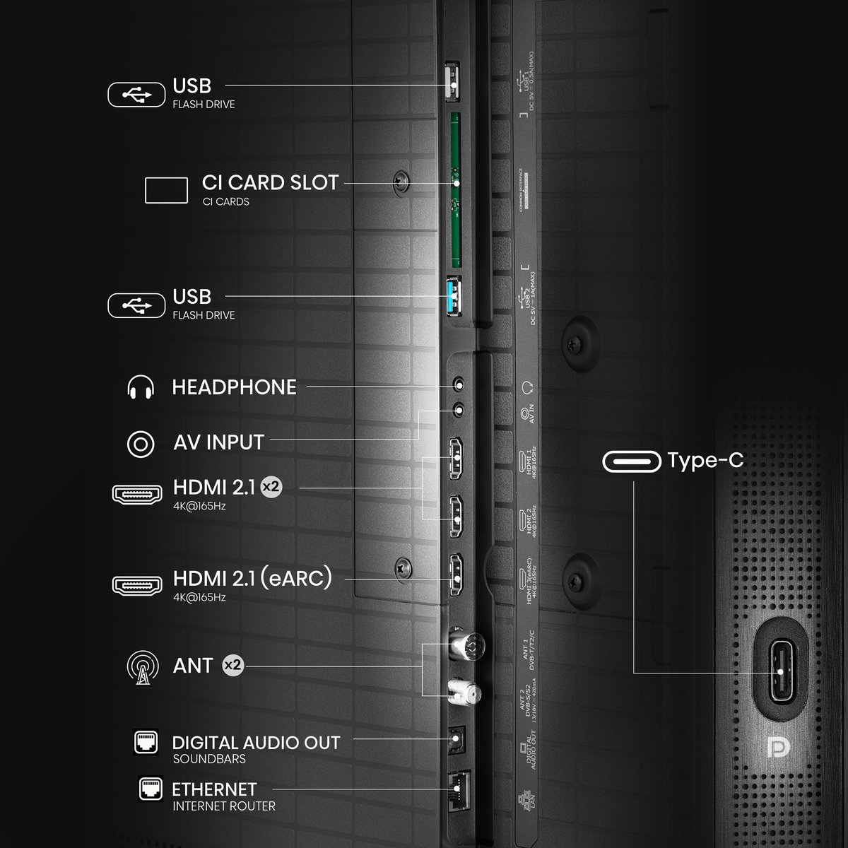 Hisense 65U8Q - 65 inch - 4K MiniLED - 2025