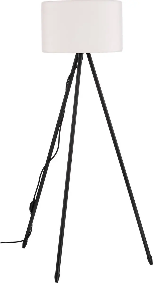 Lucande Terraslamp Driepoot 1 Licht - 130cm - Wit/Zwart