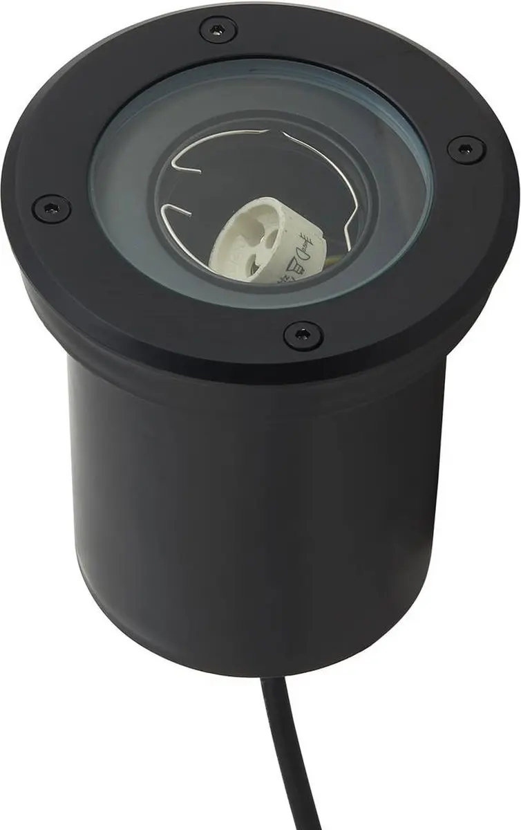 Lindby Grondspot GU10 10W - Zwart