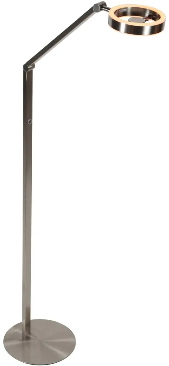 Steinhauer Ringlux 4138ST Vloerlamp - 2x5W LED - Zilver