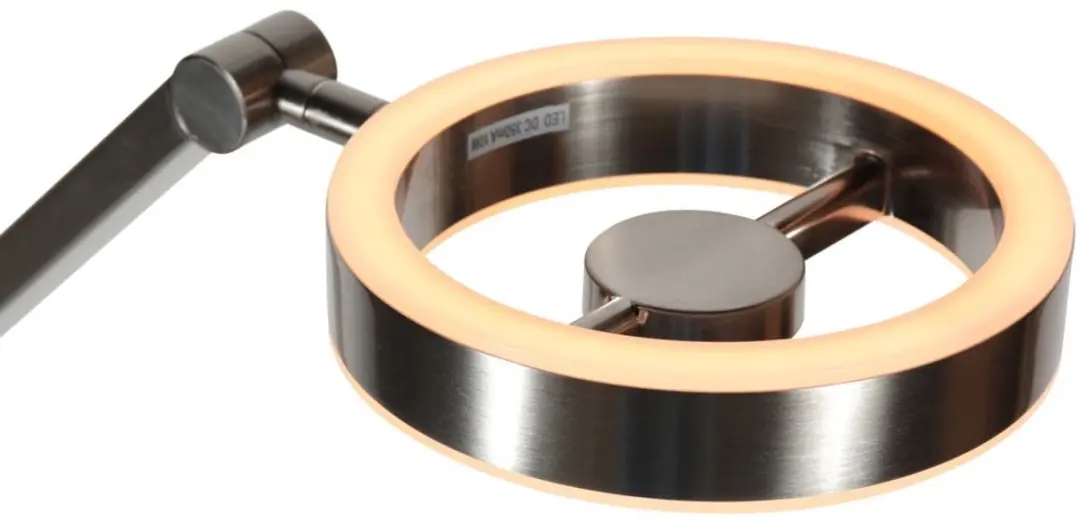 Steinhauer Ringlux 4138ST Vloerlamp - 2x5W LED - Zilver