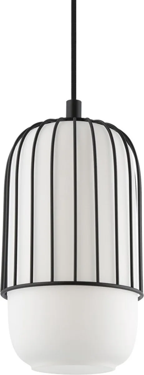 Eglo Muleges Hanglamp E27 - Ø16cm - Zwart/Wit