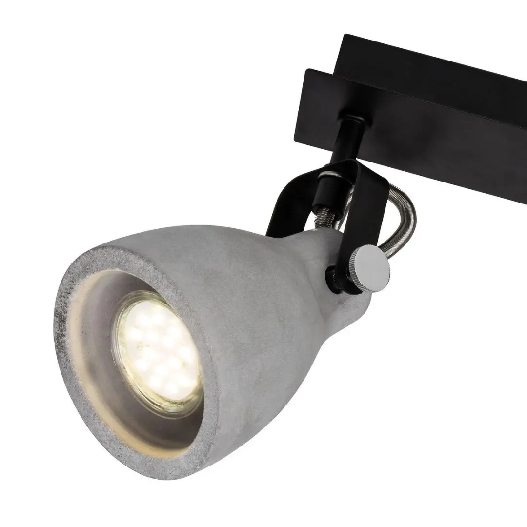 Brilliant Thanos Spotbalken 2-bladig - 2x PAR51 GU10 40W - Grijs