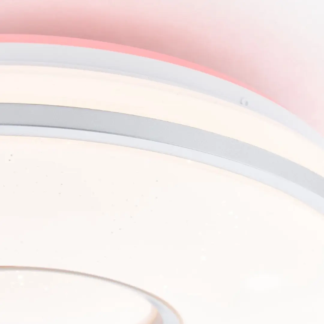 Brilliant VISITATION LED Plafondlamp Ø39cm - 24W Wit/Zilver