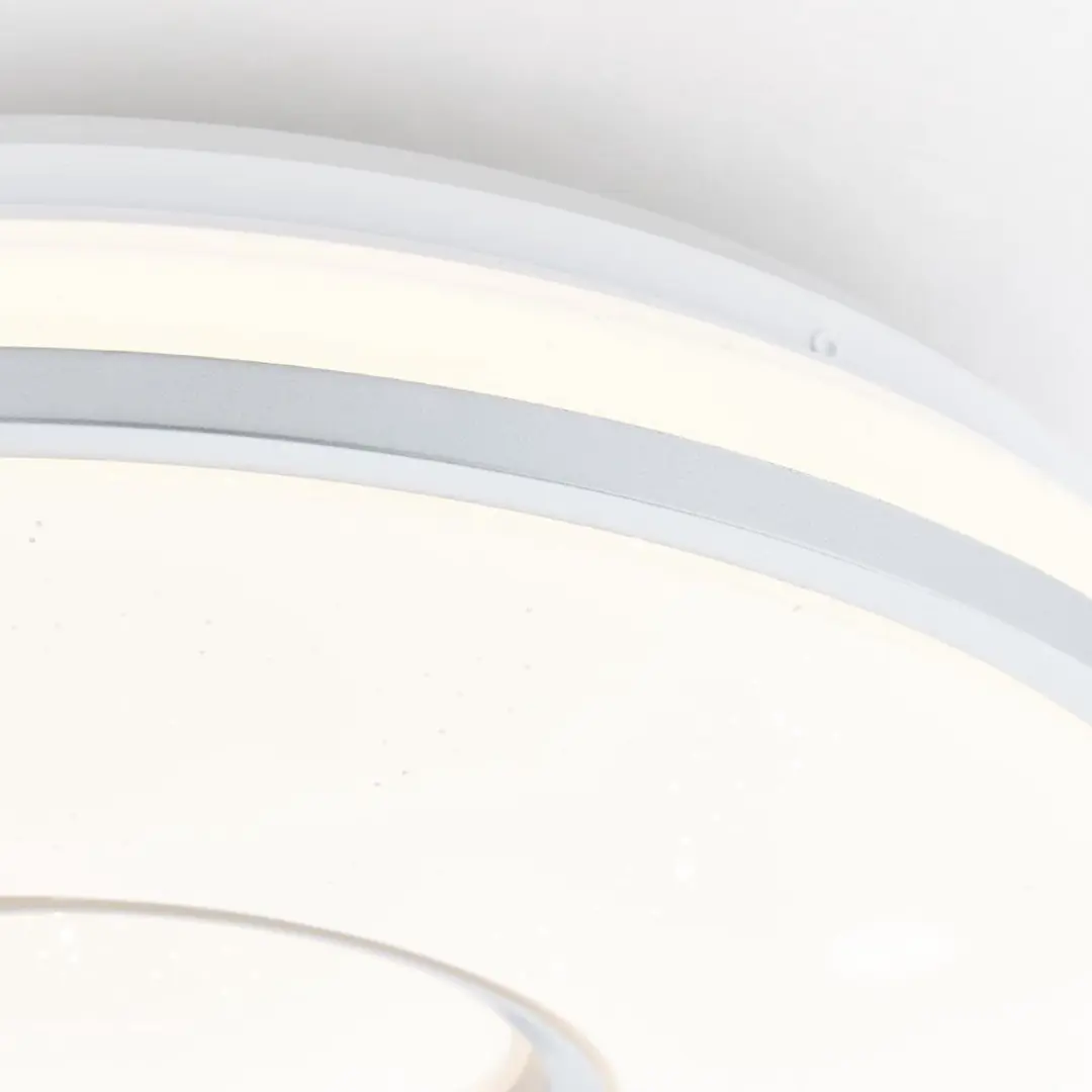 Brilliant VISITATION LED Plafondlamp Ø39cm - 24W Wit/Zilver