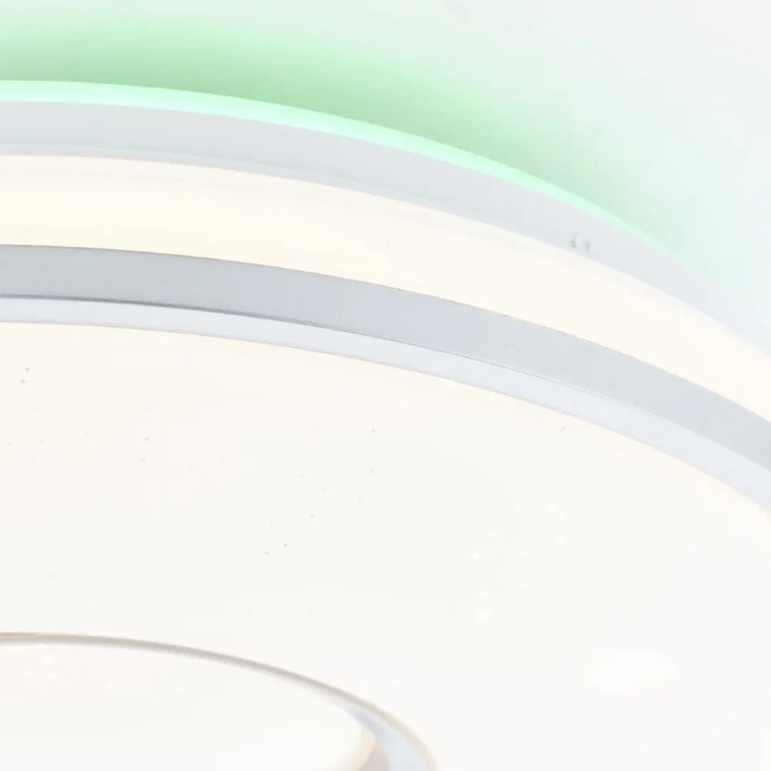 Brilliant VISITATION LED Plafondlamp Ø39cm - 24W Wit/Zilver