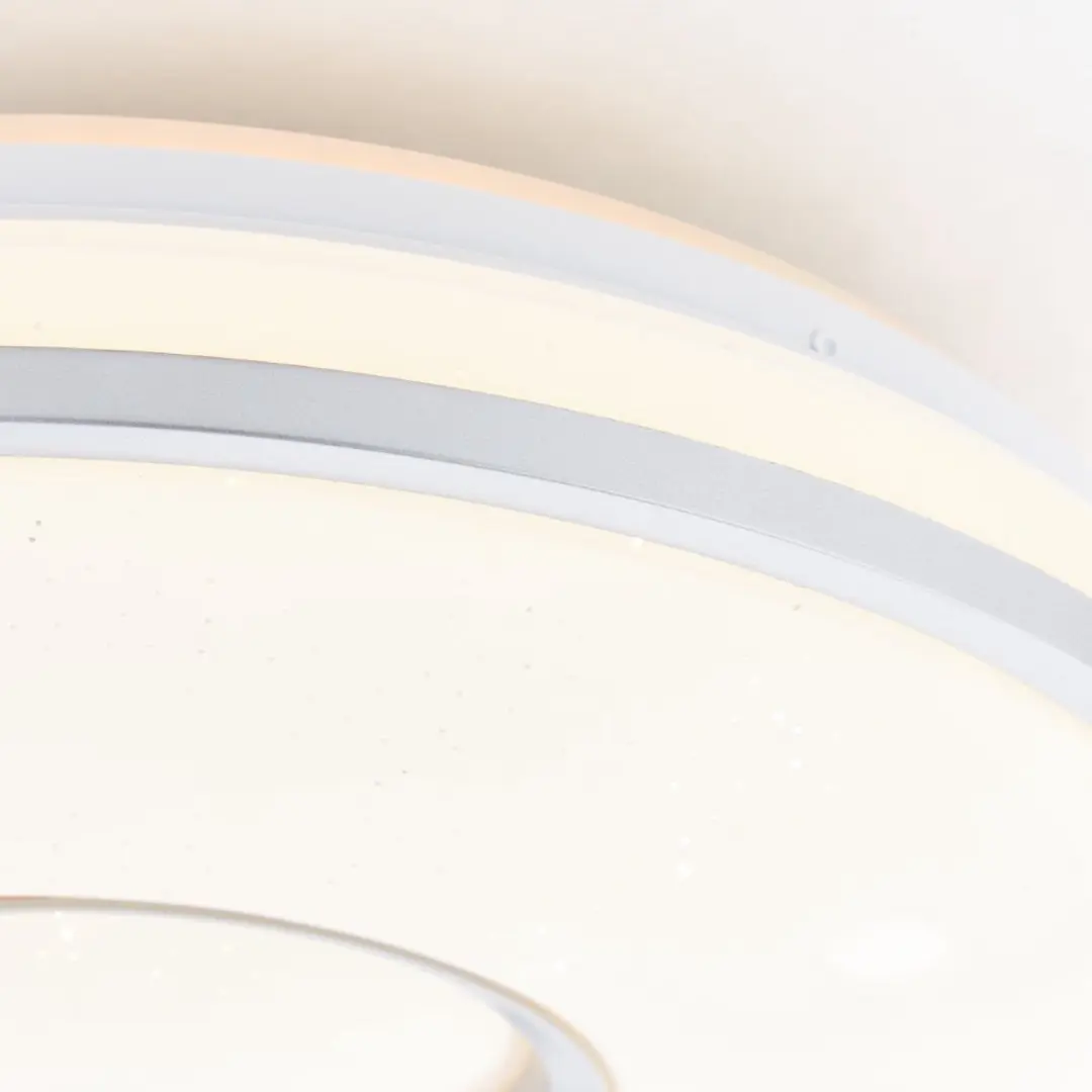 Brilliant VISITATION LED Plafondlamp Ø39cm - 24W Wit/Zilver - afbeelding 6 van 6