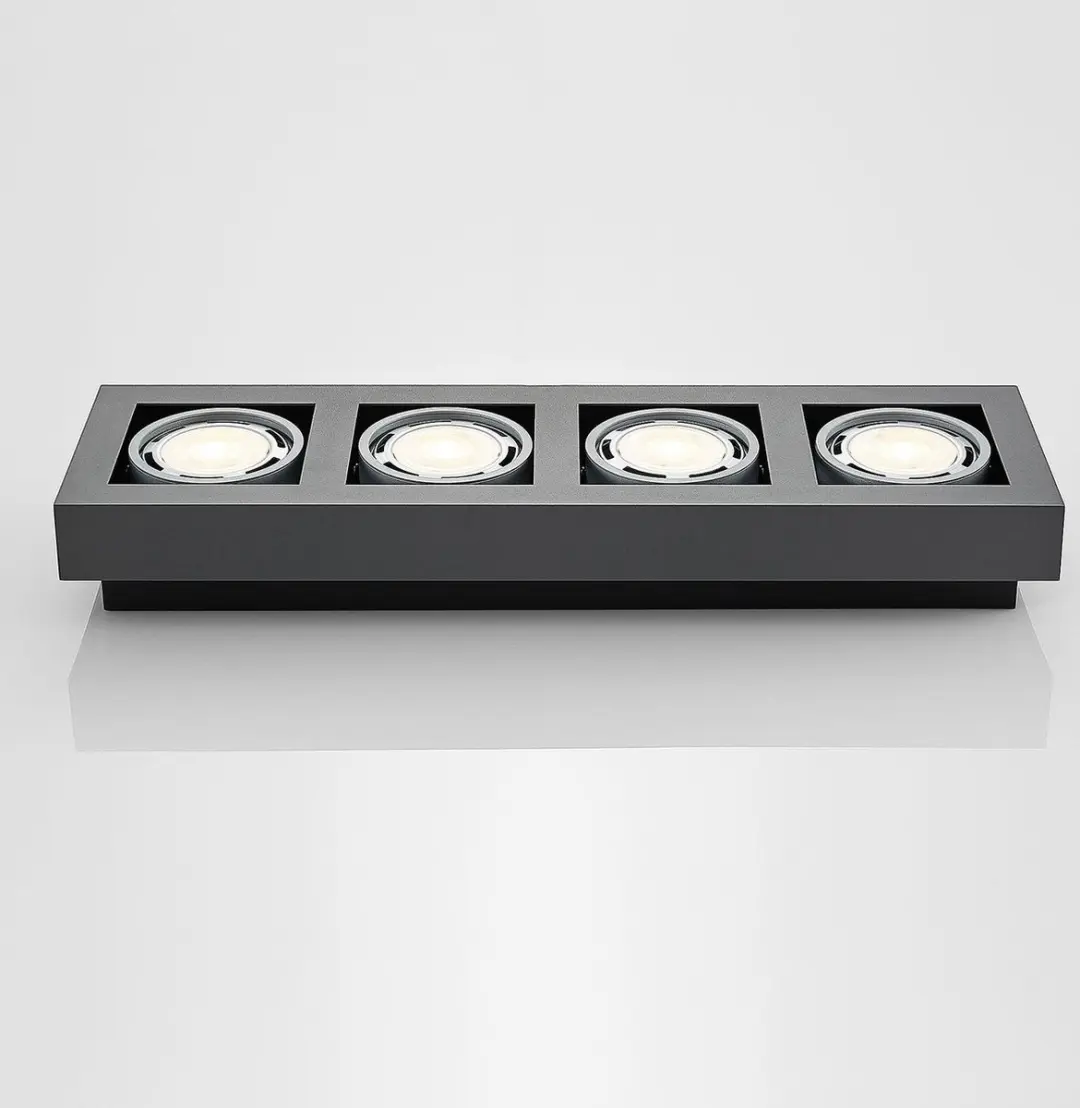 ARCCHIO Plafondlamp 4xGU10 20W - Donkergrijs - afbeelding 6 van 6