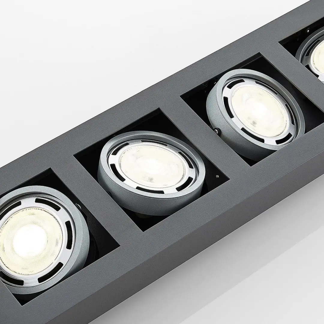 ARCCHIO Plafondlamp 4xGU10 20W - Donkergrijs