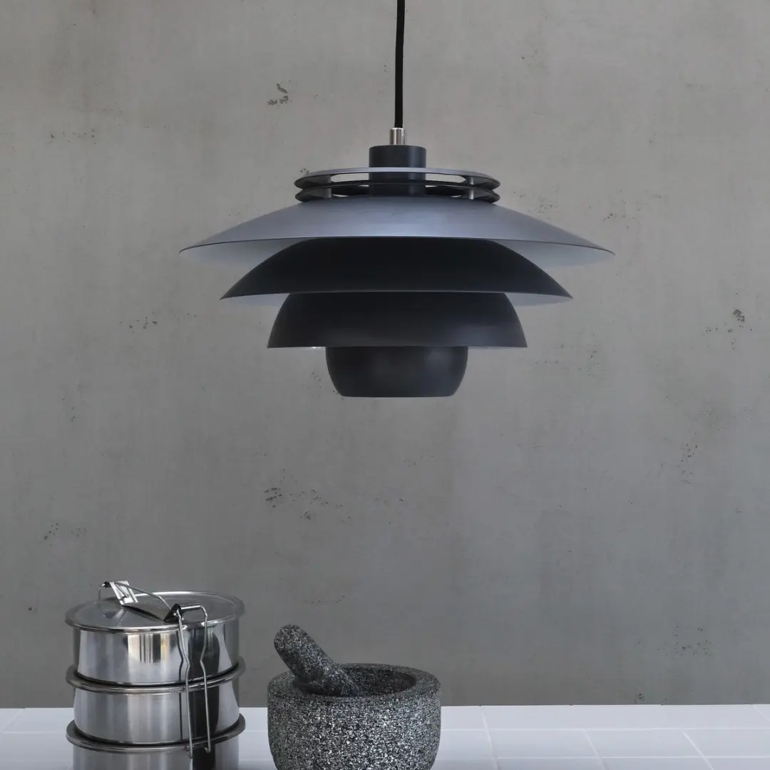 Dyberg Larsen Ejka Hanglamp 60W - 38cm Donkergrijs