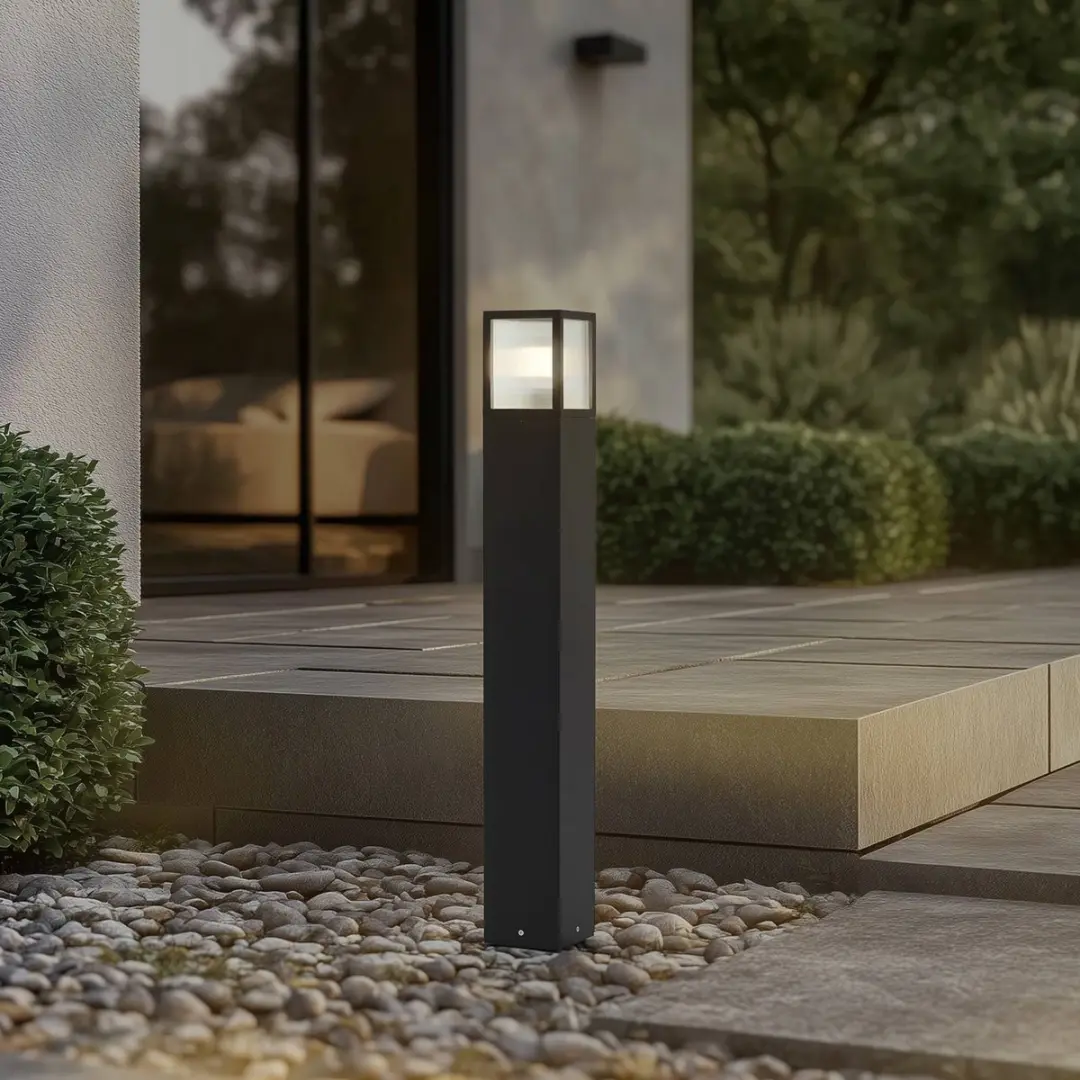 Lucande Tuinpadverlichting Metaal E27 - 90cm - Zwart