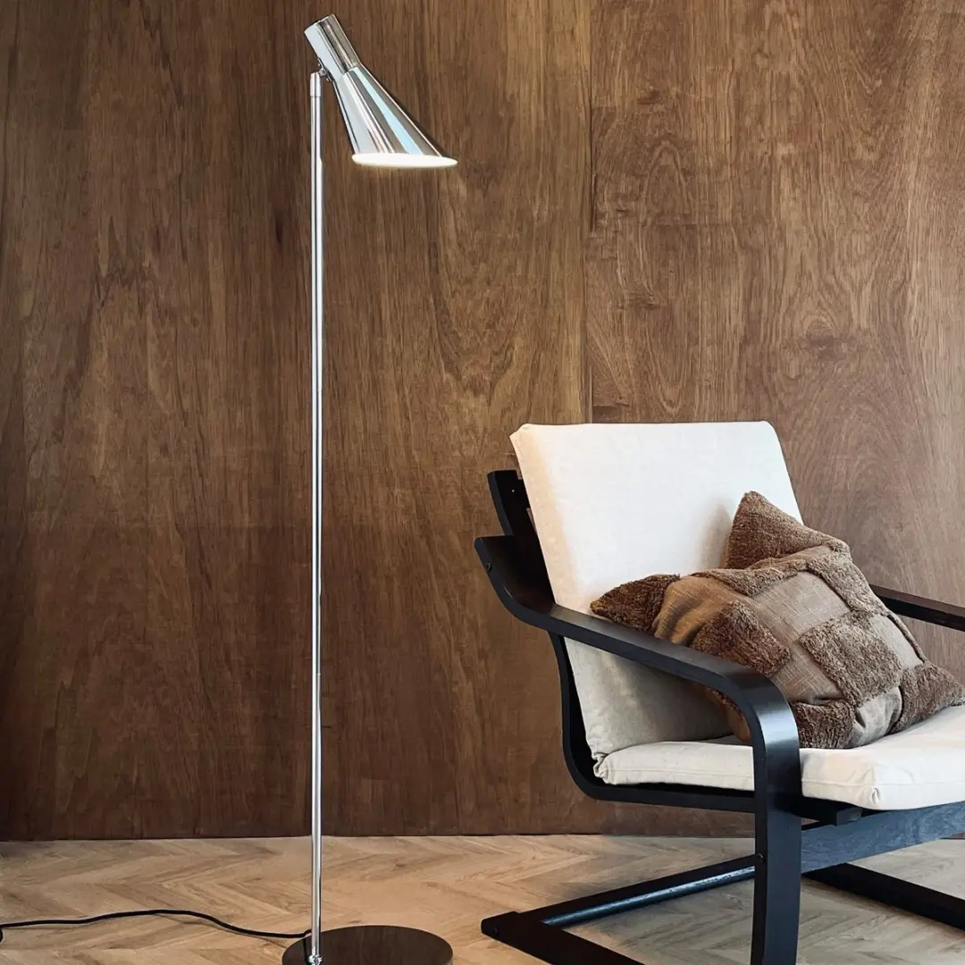 Dyberg Larsen DL12 Vloerlamp - 20W - Chroom