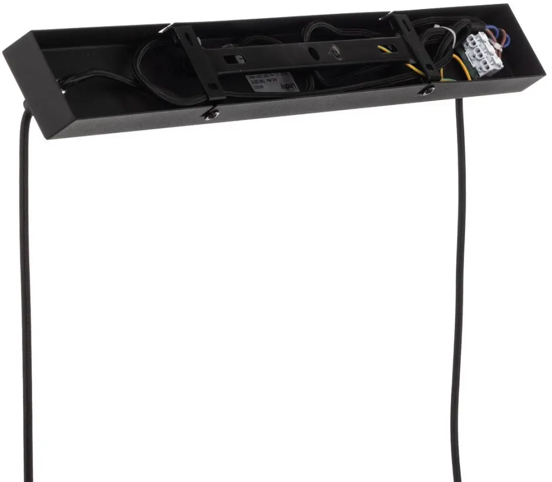 Lindby Hanglamp 4-licht Metaal - 28cm - E27 - Zwart