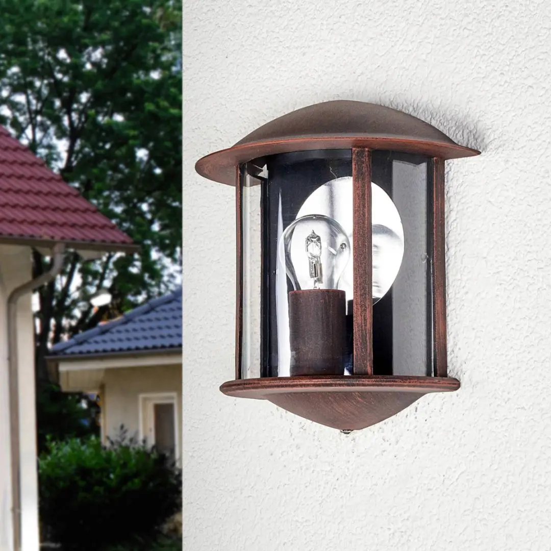 Lindby Wandlamp Buiten 1 Licht E27 - Roest