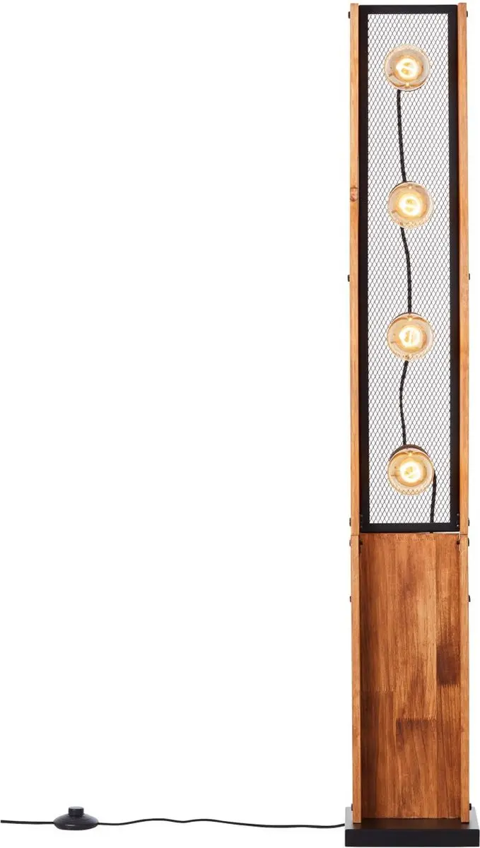 Brilliant Calandra Vloerlamp - 4x42W - Bruin/Zwart