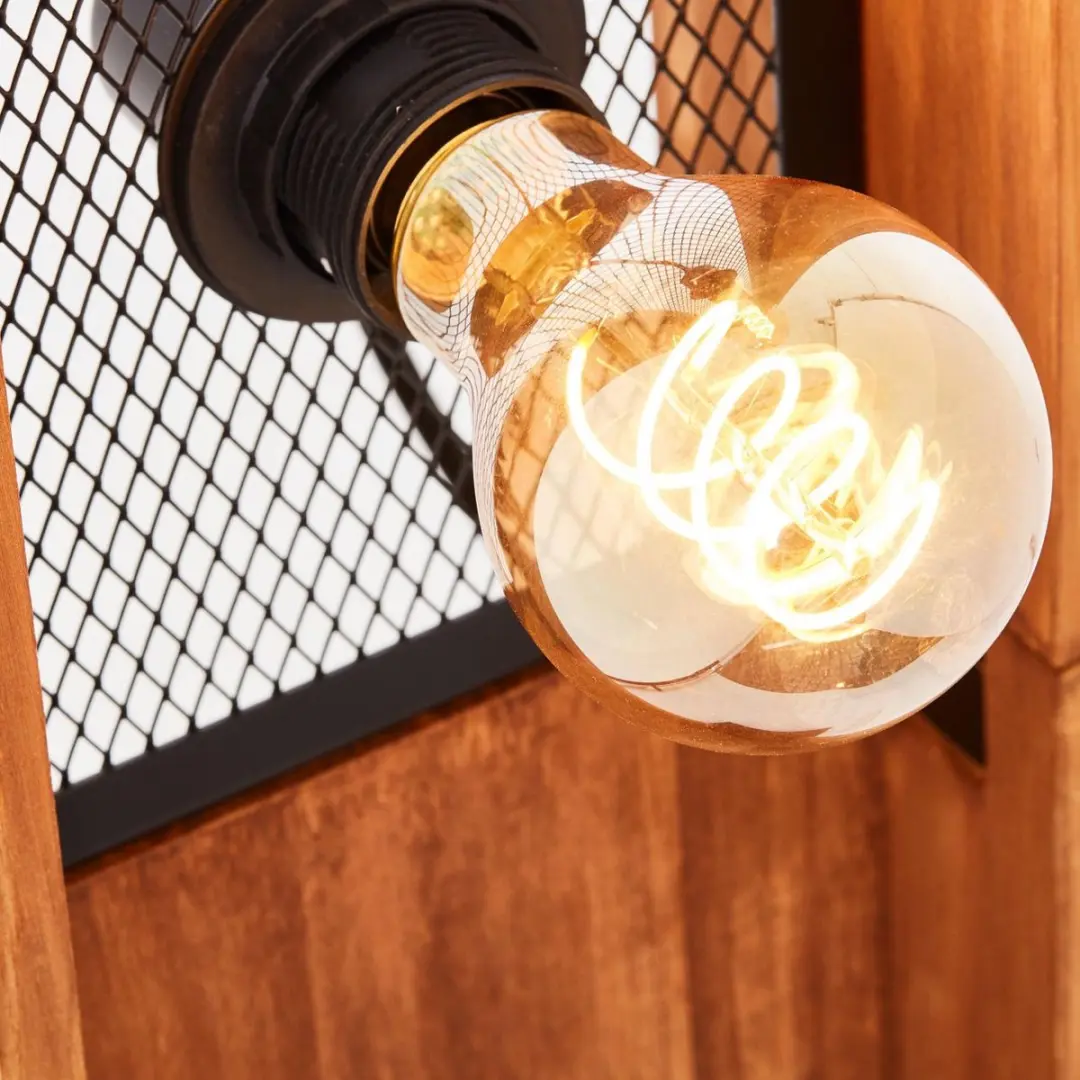 Brilliant Calandra Vloerlamp - 4x42W - Bruin/Zwart
