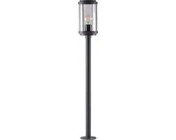 Lindby Tuinpadverlichting 15W E27 - 100cm - Donkergrijs