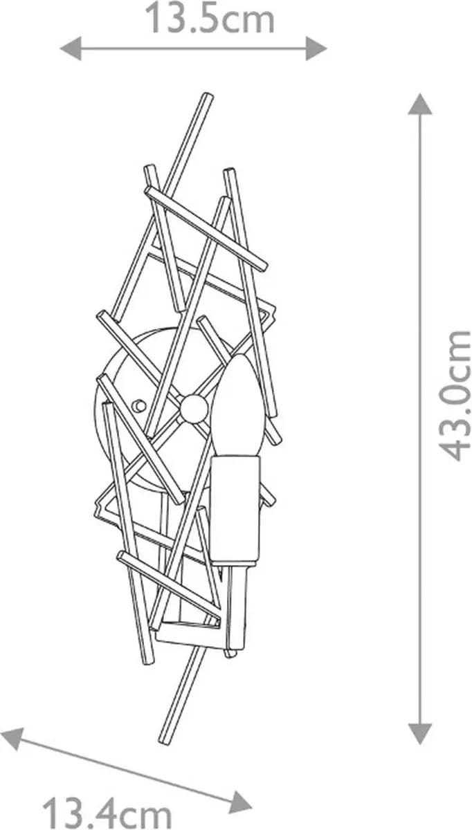 Elstead Lighting Taiko LED Wandlamp - 1x E14 40W - Olde Bronze