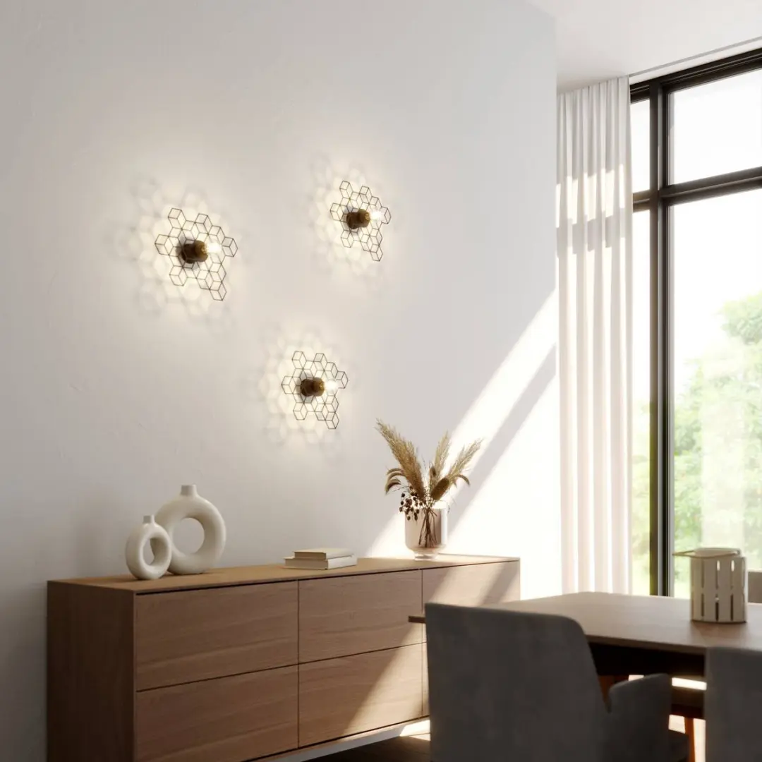 Lucande Wandlamp Design 1 Licht E27 - Zwart