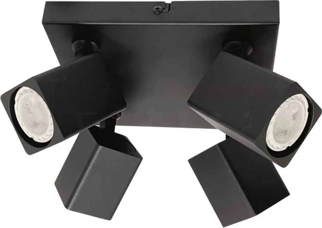Freelight Spot Quadro Zwart GU10