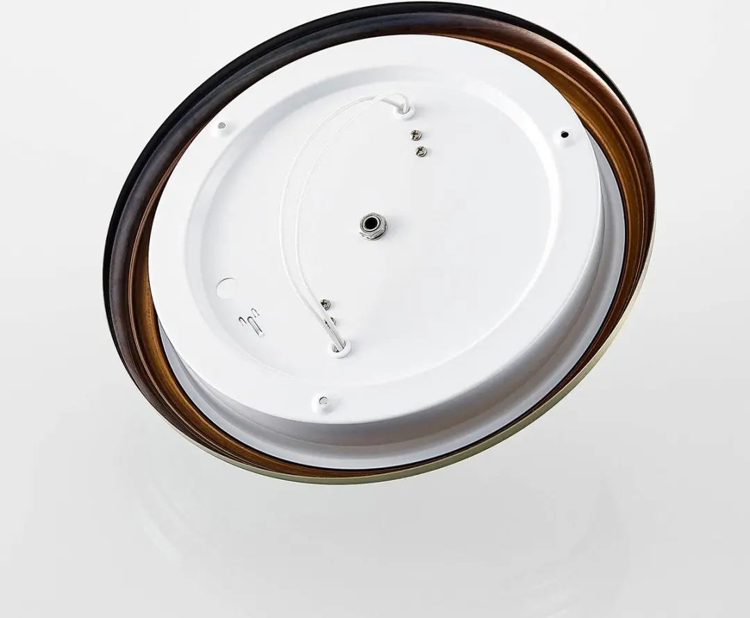 Lindby Plafondlamp 2 Lichtpunten 30.5cm - Antiek Messing/Opaal Wit
