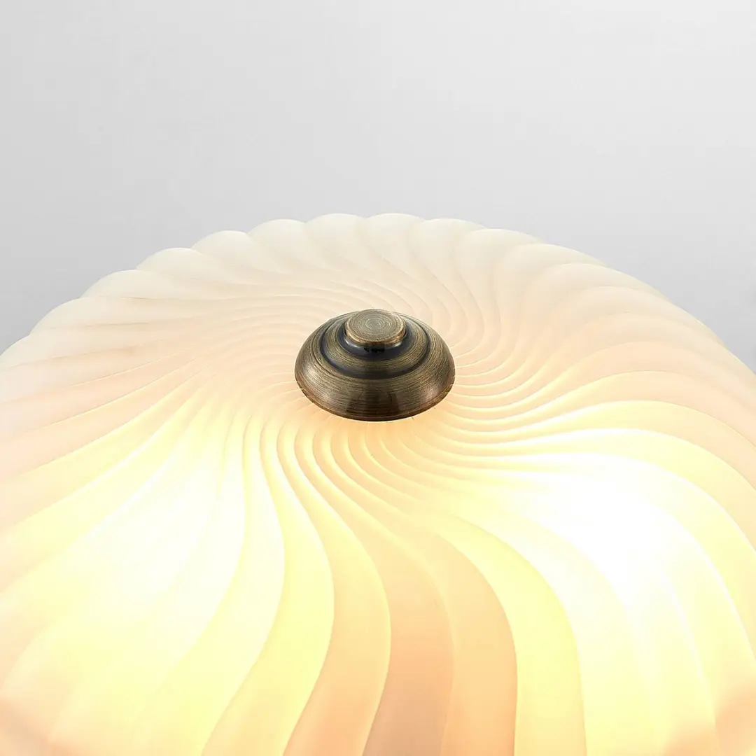 Lindby Plafondlamp 2 Lichtpunten 30.5cm - Antiek Messing/Opaal Wit