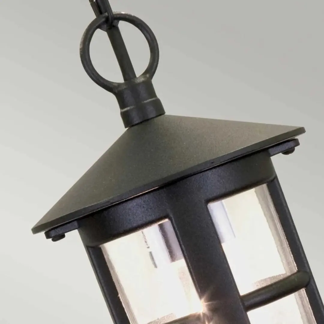 Elstead Hereford LED Buiten Hanglamp - 1x E27 60W - Dimbaar - Zwart