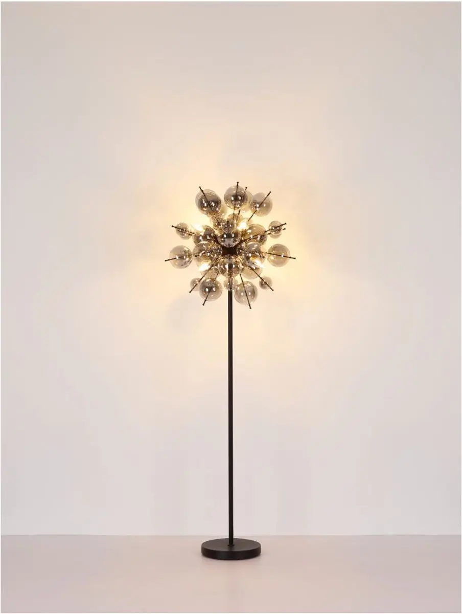 Globo UDO Plafondlamp Ø55cm E14 - 3 Lichtpunten - Mat Zwart