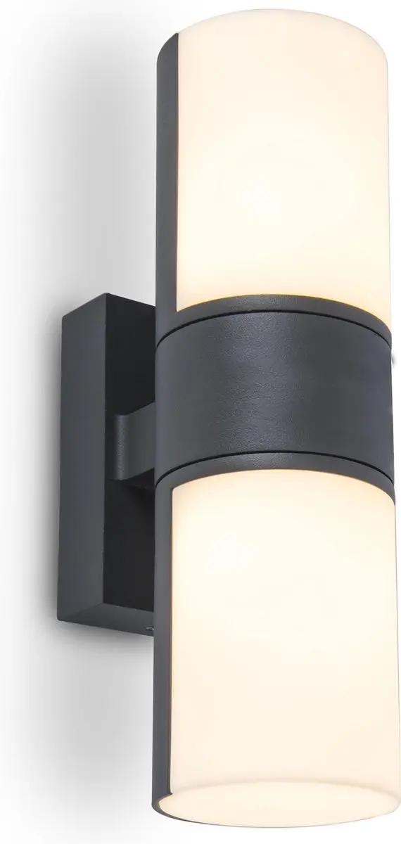 Lutec Cyra Tweekoppige Wandlamp LED 3000K - Donkergrijs