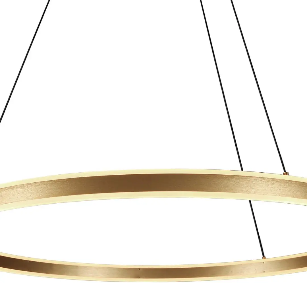 Steinhauer Hanglamp Ringlux 3676GO - Goud Ø100cm - afbeelding 6 van 6
