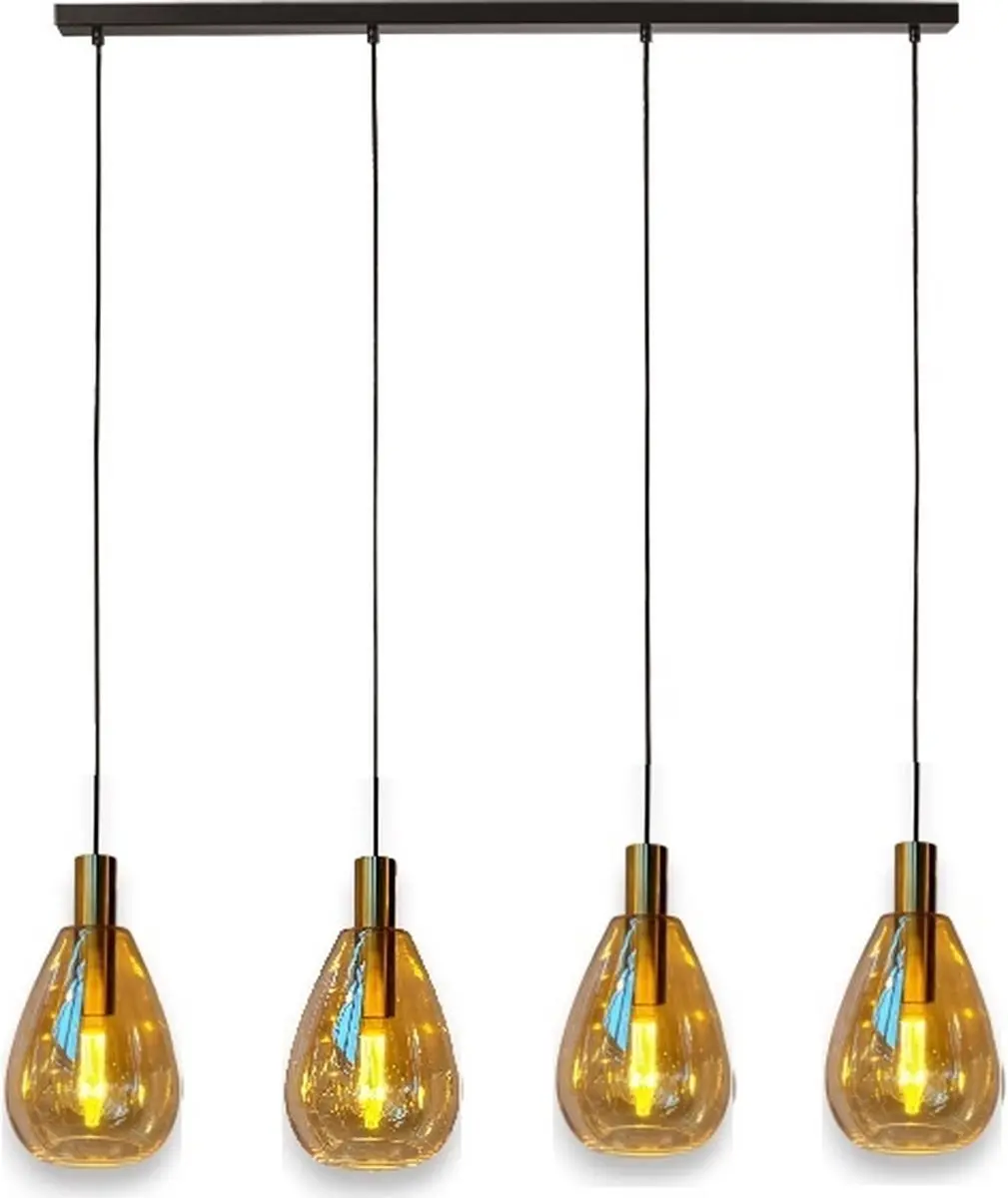 Freelight Dorato Hanglamp 4-lichten - Brons/Goud