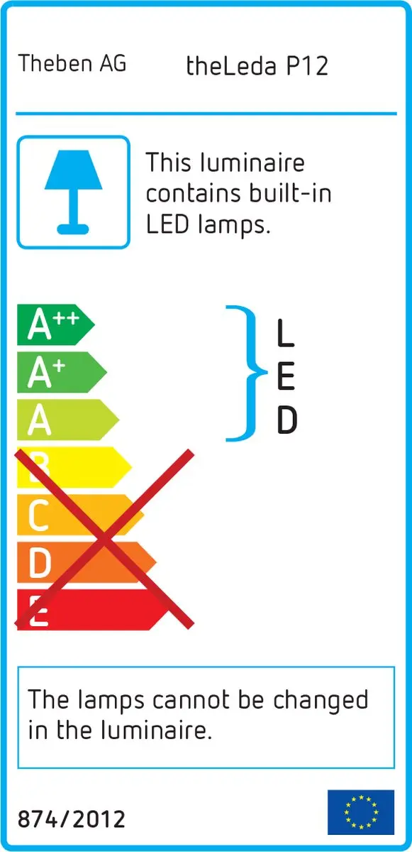 Theben Solar LED Straler P12 AL PIR - 11W 4000K 900lm Wit