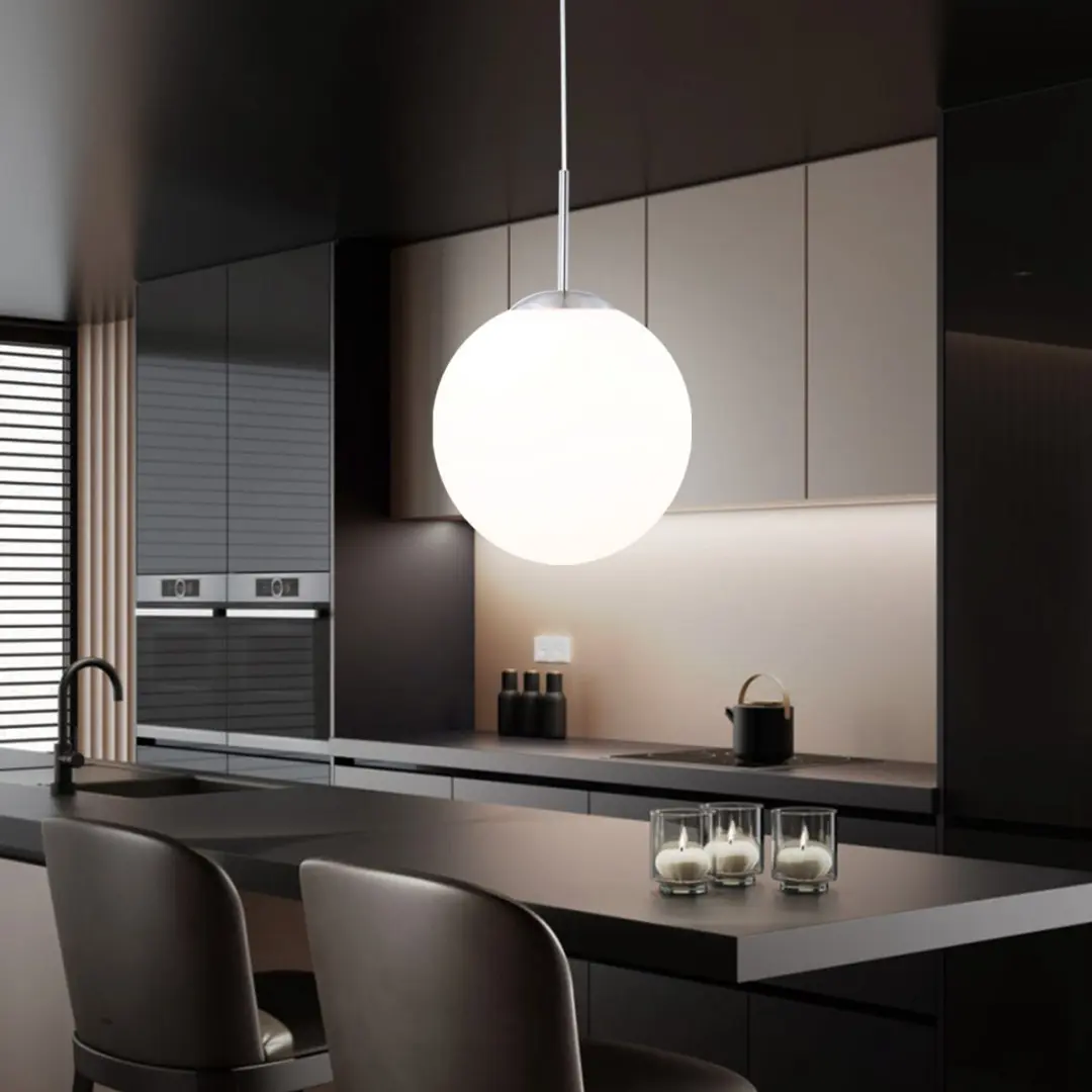 Globo Balla Binnen E27 Wandlamp 60W - Nikkel - Wit