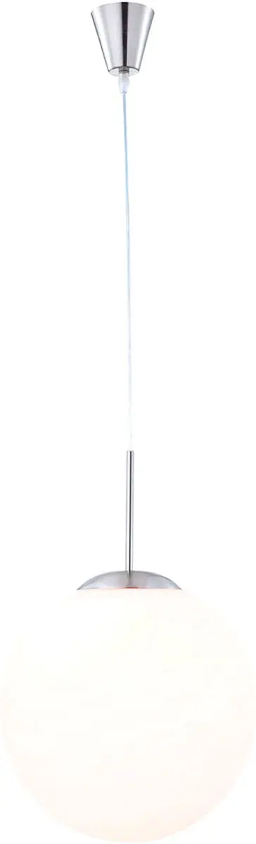Globo Balla Binnen E27 Wandlamp 60W - Nikkel - Wit