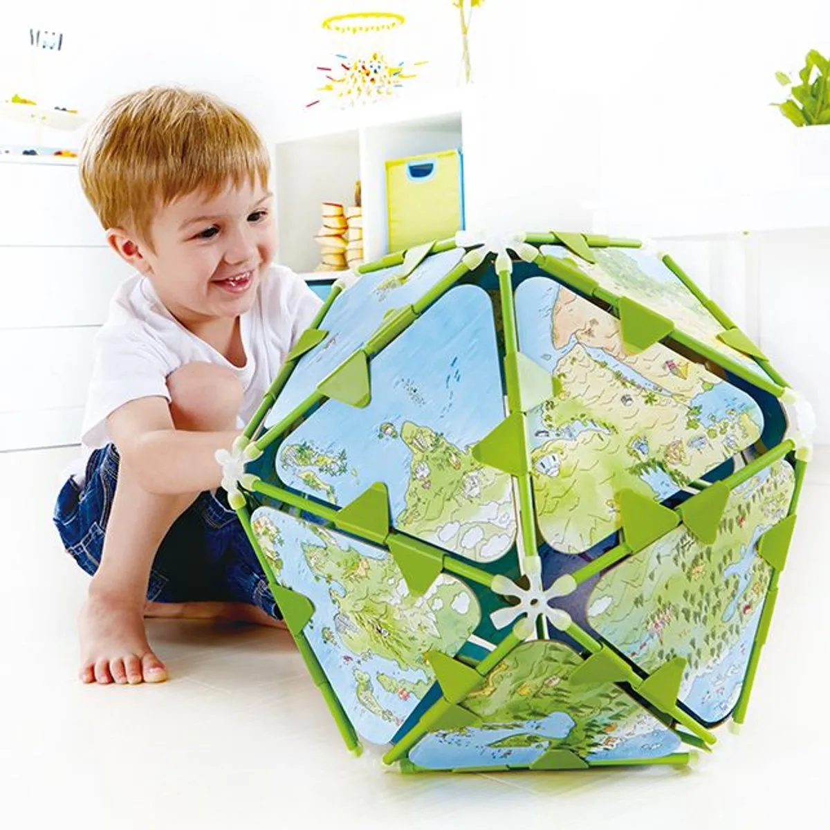 Hape Architectrix Globe Set - 127 Onderdelen - Groen
