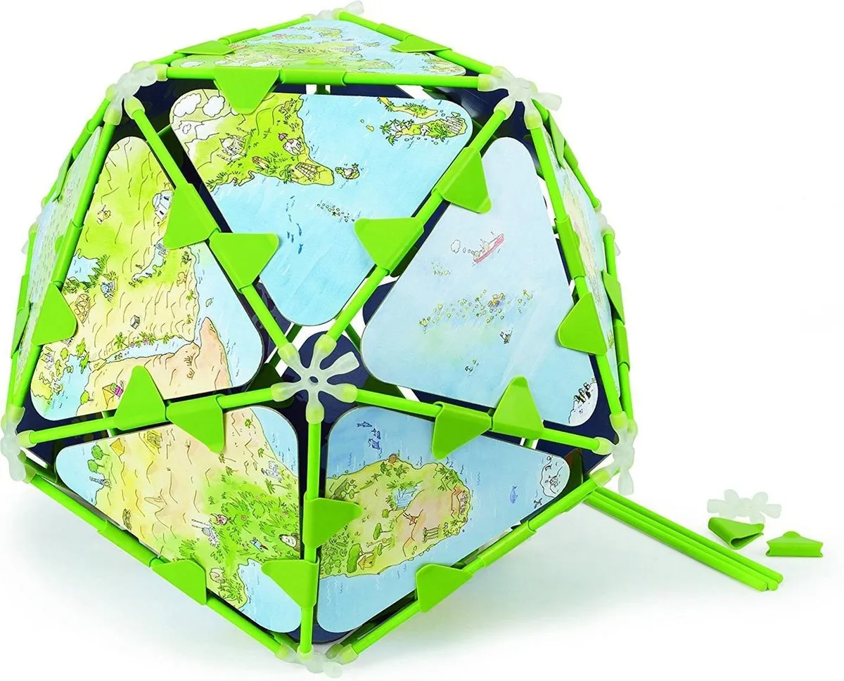 Hape Architectrix Globe Set - 127 Onderdelen - Groen