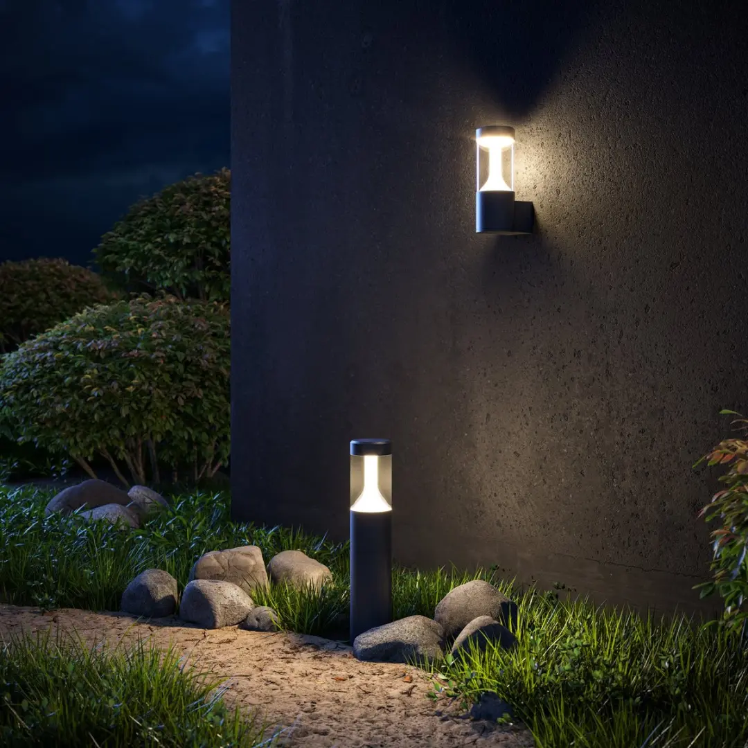 Maytoni Outdoor Koln Landschapsverlichting 8W - Ø9cm - Zwart