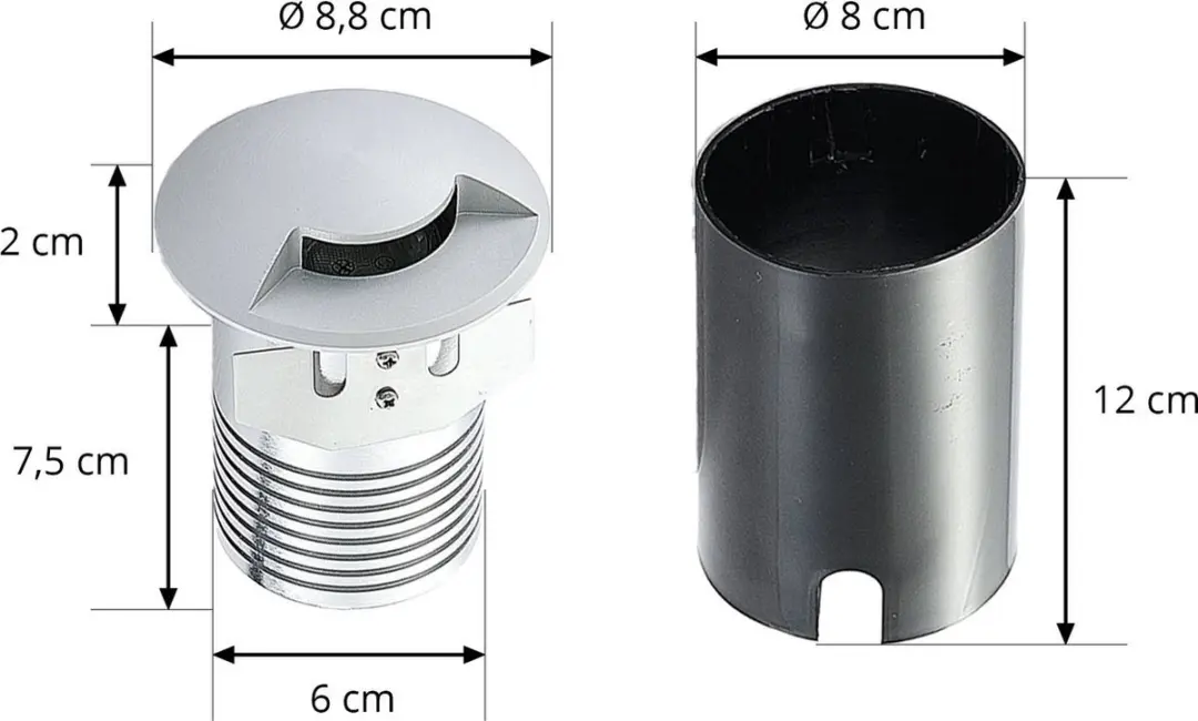Lucande Grondspot GU10 6W - Titaan
